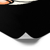 Rice and Shine Grappige Sushi Roll Pun Donker BG Poster (Hoek)