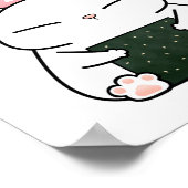 Rice Ball Sushi Cat Poster (Hoek)