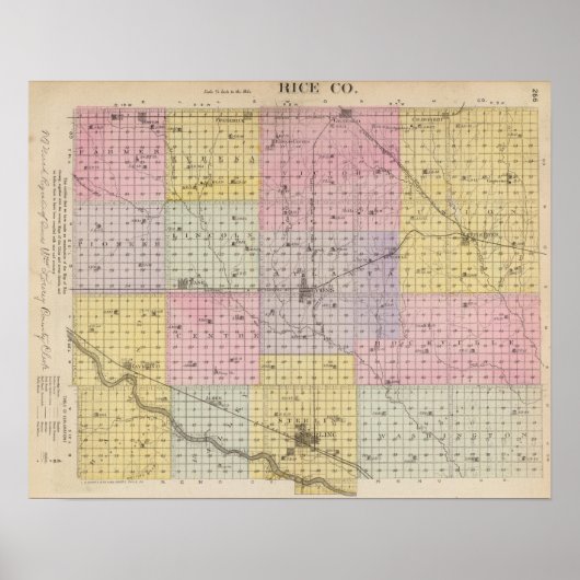 Rice County, Kansas Poster (Voorkant)