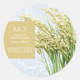 Rice Facial Mask Label