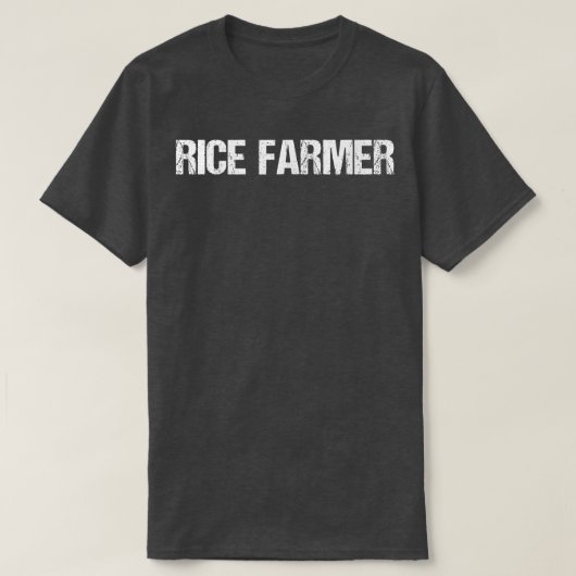 Rice Farmer Simple Title T-shirt (Design voorkant)