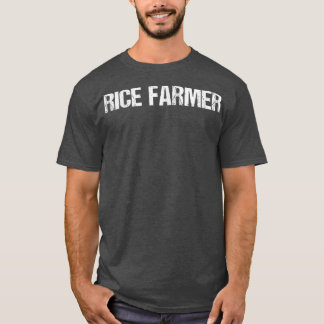 Rice Farmer Simple Title  T-shirt