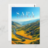 Rice fields in Sapa, Vietnam  Briefkaart (Voorkant / Achterkant)