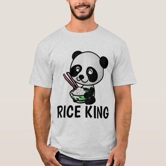 RICE KING T-shirts, Chinees eten Funny T-shirt (Voorkant)