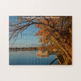 Rice Lake Minnesota kerstgroeten Legpuzzel