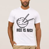 RICE LOVER T-shirts. RIJST IS MOOI T-shirt (Voorkant)