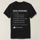 Rice Pudding Definition Betekenis grappigheid T-shirt (Design voorkant)