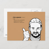 RICE QUEEN BRIEFKAART (Voorkant / Achterkant)