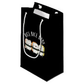 Rice Rice Baby Funny Sushi Food Pun Dark BG Klein Cadeauzakje (Voorkant Gekanteld)