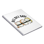 Rice Rice Baby Grappige Sushi Eten Grappenmakerij Notitieboek (Rechterzijde)