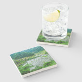 Rice terrace landschap, Filipijnen Stenen Onderzetter (Zijkant)