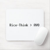 Rice-Think>AVO Mousepad Muismat (Met muis)