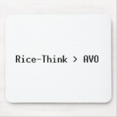 Rice-Think>AVO Mousepad Muismat (Voorkant)