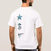 RICH Achterdruk T-shirt Trend Abstract Blue Ocean (Achterkant)