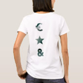 RICH Achterdruk T-shirt Trend Abstract Zwart Groen (Achterkant)