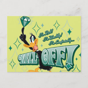 Rich and Wealthy DAFFY DUCK™ Briefkaart