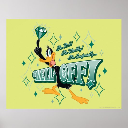 Rich and Wealthy DAFFY DUCK™ Poster (Voorkant)