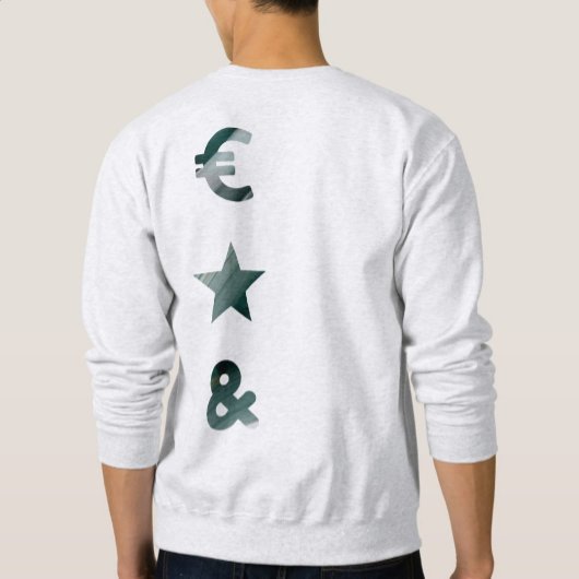 RICH Back Print Sweatshirt Trend Abstract Groen