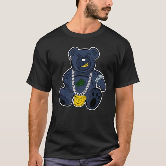 Rich Beer Midnight Navy 6s Matching T-shirt (Voorkant)
