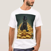 Rich Bitcoin Cat T-shirt (Voorkant)