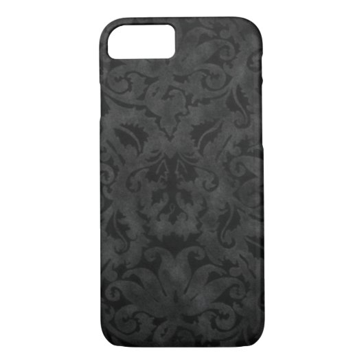 Rich Black Brocade-ontwerp Case-Mate iPhone Case (Achterkant)