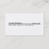 Rich Black Monogram Square Visitekaartje (Achterkant)