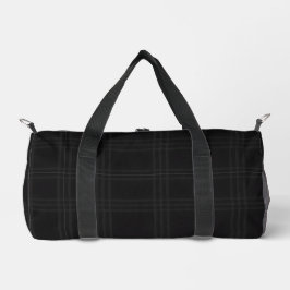 Rich Black Tones Scottish Tartan Plaid Pattern Plunjezak