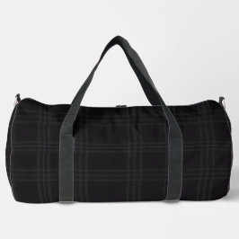 Rich Black Tones Scottish Tartan Plaid Pattern Plunjezak