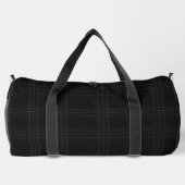 Rich Black Tones Scottish Tartan Plaid Pattern Plunjezak (Achterkant)