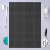 Rich Black Tones Scottish Tartan Plaid Pattern  Tissuepapier (Craft)