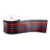 Rich Blue, Red en White Satin Ribbon Satijnen Lint (Spoel)