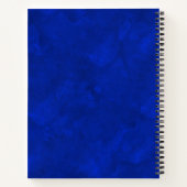Rich Blue Waterverf Monogram Notitieboek (Achterkant)