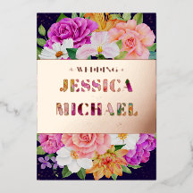 Rich Bouquets Paars Blue Roze Rose Gold Wedding