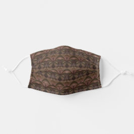Rich Brown Abstract Bow-ontwerp Stoffen Mondkapje