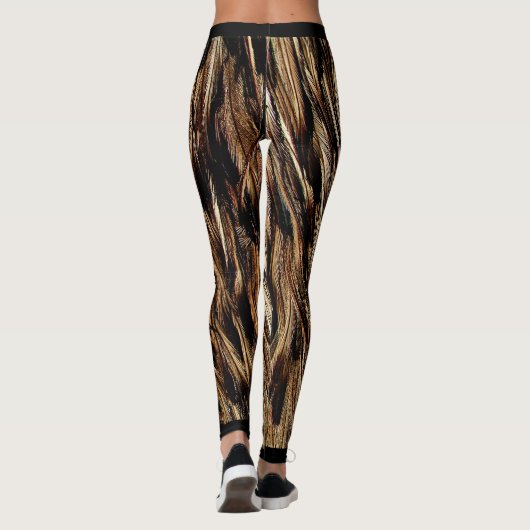 Rich Brown EMU gevederd Leggings (Achterkant)