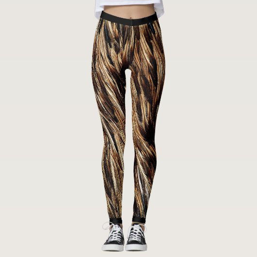 Rich Brown EMU gevederd Leggings (Voorkant)