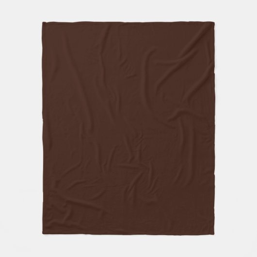 Rich Brown-kleurenachtergrond Fleece Deken (Voorkant)