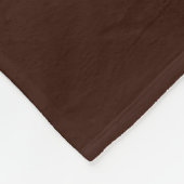 Rich Brown-kleurenachtergrond Fleece Deken (Hoek)