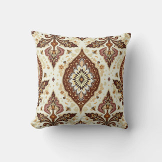 Rich Brown Paisley Cushion Kussen
