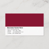 Rich Burgundy | "Luxe en elegantie" Visitekaartje (Achterkant)