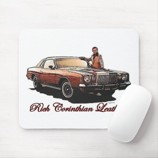 Rich Corinthian Leather-muispad Muismat (Met muis)