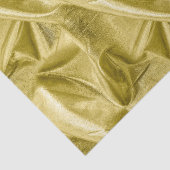 Rich Crumpled Metallic gold Faux Lame' Texture Tissuepapier (Detail)