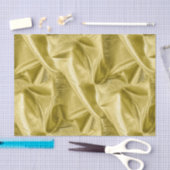 Rich Crumpled Metallic gold Faux Lame' Texture Tissuepapier (Craft)