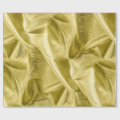 Rich Crumpled Metallic Gold Faux Lame' Textuur Cadeaupapier (Vlak)