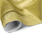 Rich Crumpled Metallic Gold Faux Lame' Textuur Cadeaupapier (Rol Hoek)