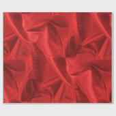 Rich Crumpled Metallic Red Faux Lame' Textuur Cadeaupapier (Vlak)