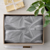 Rich Crumpled Metallic Silver Faux Lame' Textuur Tissuepapier (Geschenk)