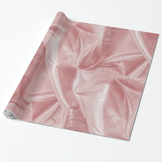 Rich Crumpled Pink Abstracte textuur Cadeaupapier (Uitgerold)