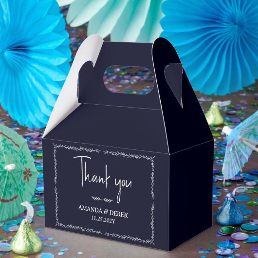 Rich Dark Blue Wedding Favoriet Box Bedankdoosjes (Feest)