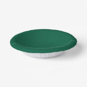 Rich Dark Green Paper Bowls Papieren Kommen (Gebogen)
